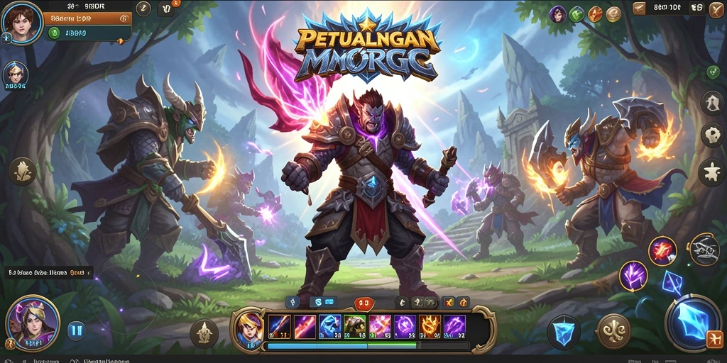 Tampilan gameplay 888IDR yang penuh aksi di dunia MMORPG.