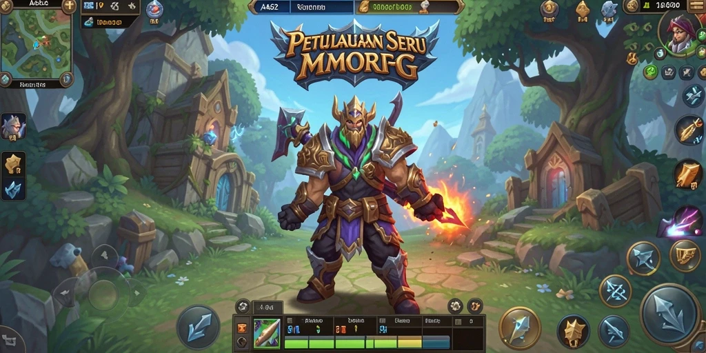 Menampilkan grafis memukau dari gameplay MMORPG AA62.