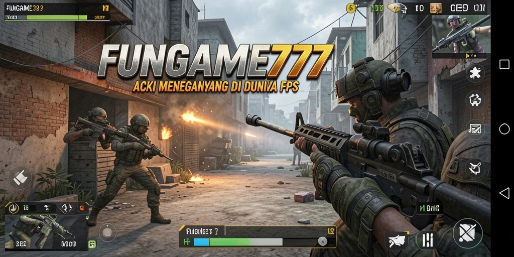 Gameplay seru FUNGAME777 dengan aksi tembak-menembak mendebarkan.