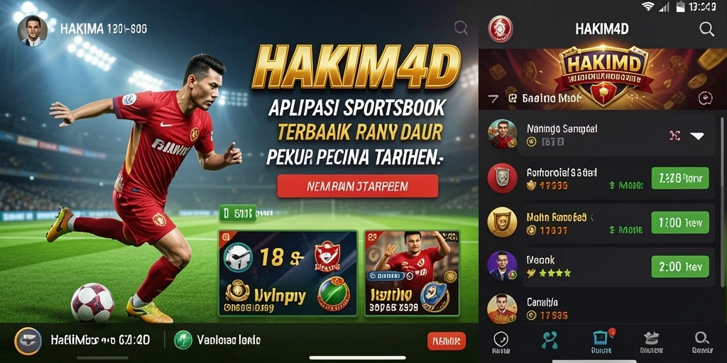 Tampilan antarmuka HAKIM4D yang menarik saat bermain Sportsbook.