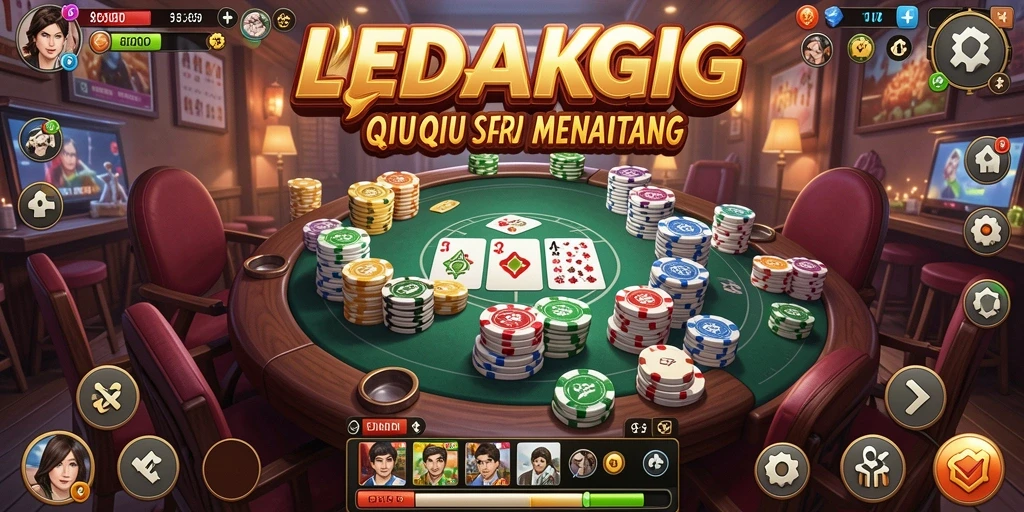 Gameplay QiuQiu yang menarik dan seru di LEDAKGG.