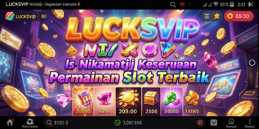 Tampilan gameplay menarik LUCKSVIP saat bermain slot.
