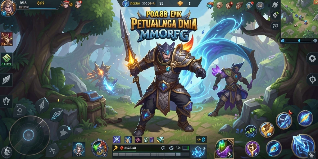 Tampilan gameplay seru dalam dunia fantasi POA88.