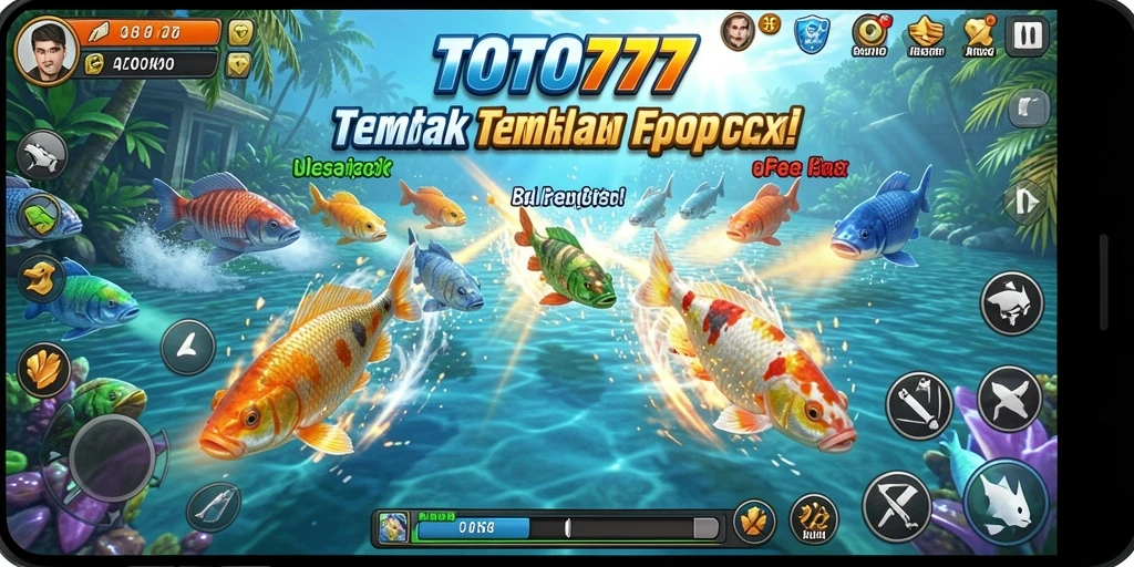 Tampilan gameplay Tembak Ikan yang seru dan mendebarkan.