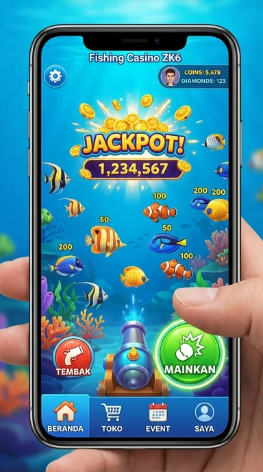 Tampilan utama aplikasi zk6 yang modern dan intuitif.